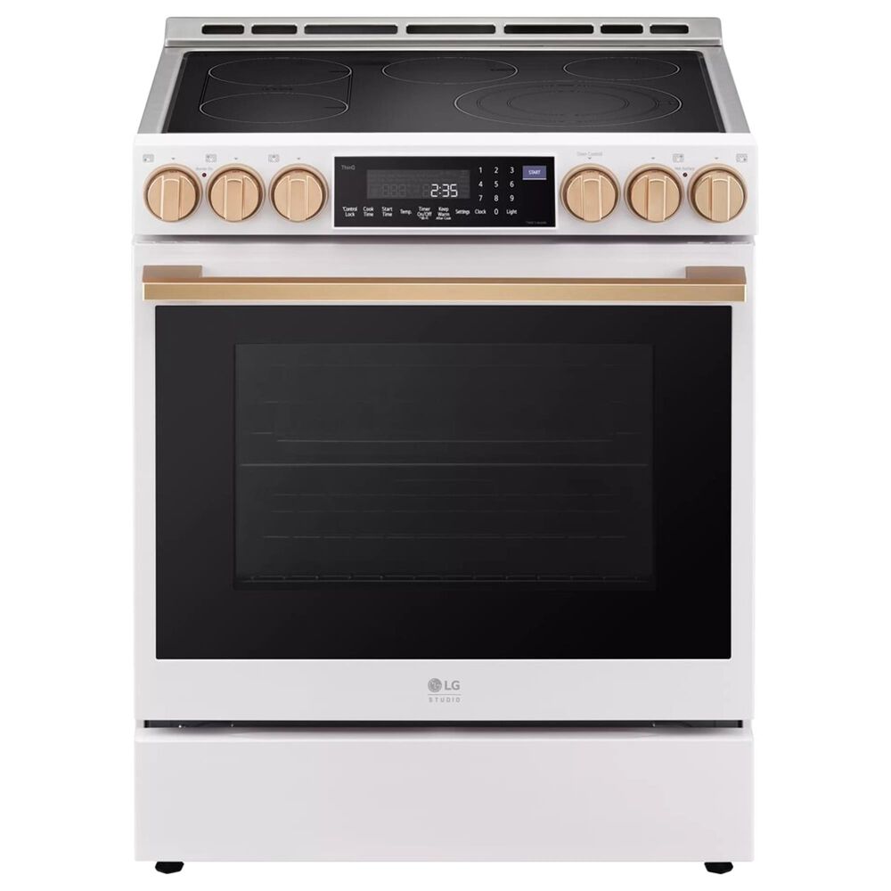 LG Studio 30&quot; Smart Slide-in Electric Range with  Air Fry and Convection in Essence White, , large