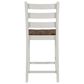 Linon Home Decor Colm Counter Stool in Light Grey and Warm Brown, , large