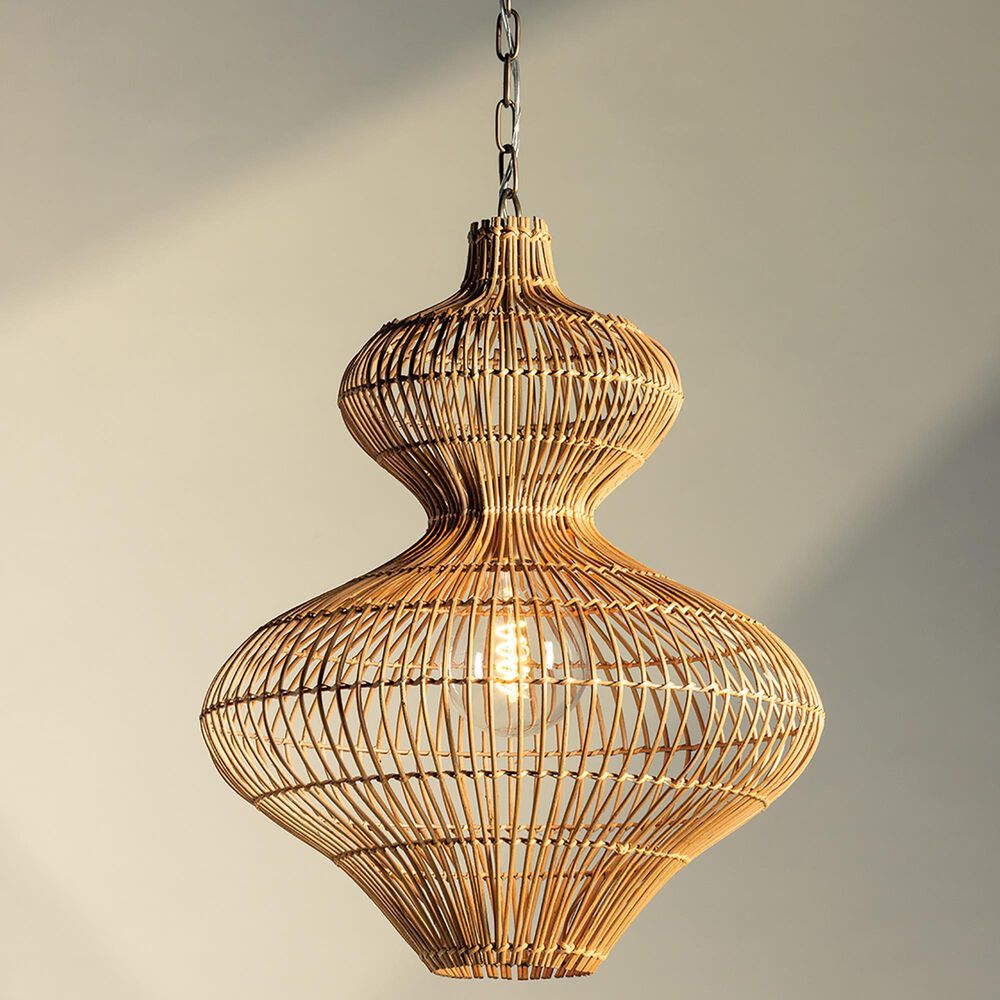 Troy Lighting Irvine 20" 1-Light Pendant in Patina Brass, , large