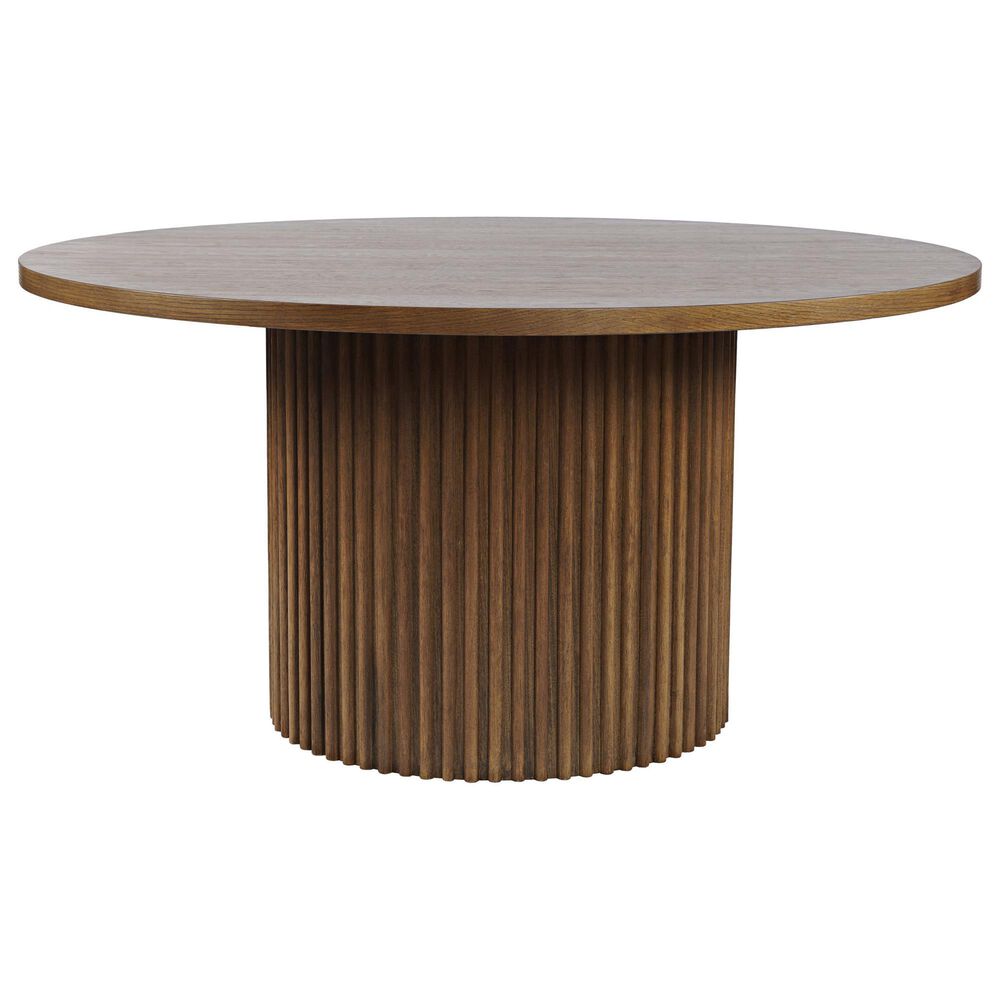 Jofran Auden and Tate 5-Piece Dining Table Set in Chestnut, , large