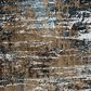 RIZZY Elite 10" x 13" Brown, Grey and Denim Area Rug, , large