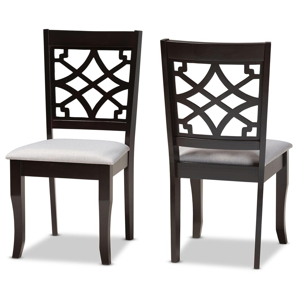 Baxton Studio Mael Side Chair in Dark Brown (Set of 2), , large