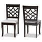 Baxton Studio Mael Side Chair in Dark Brown (Set of 2), , large