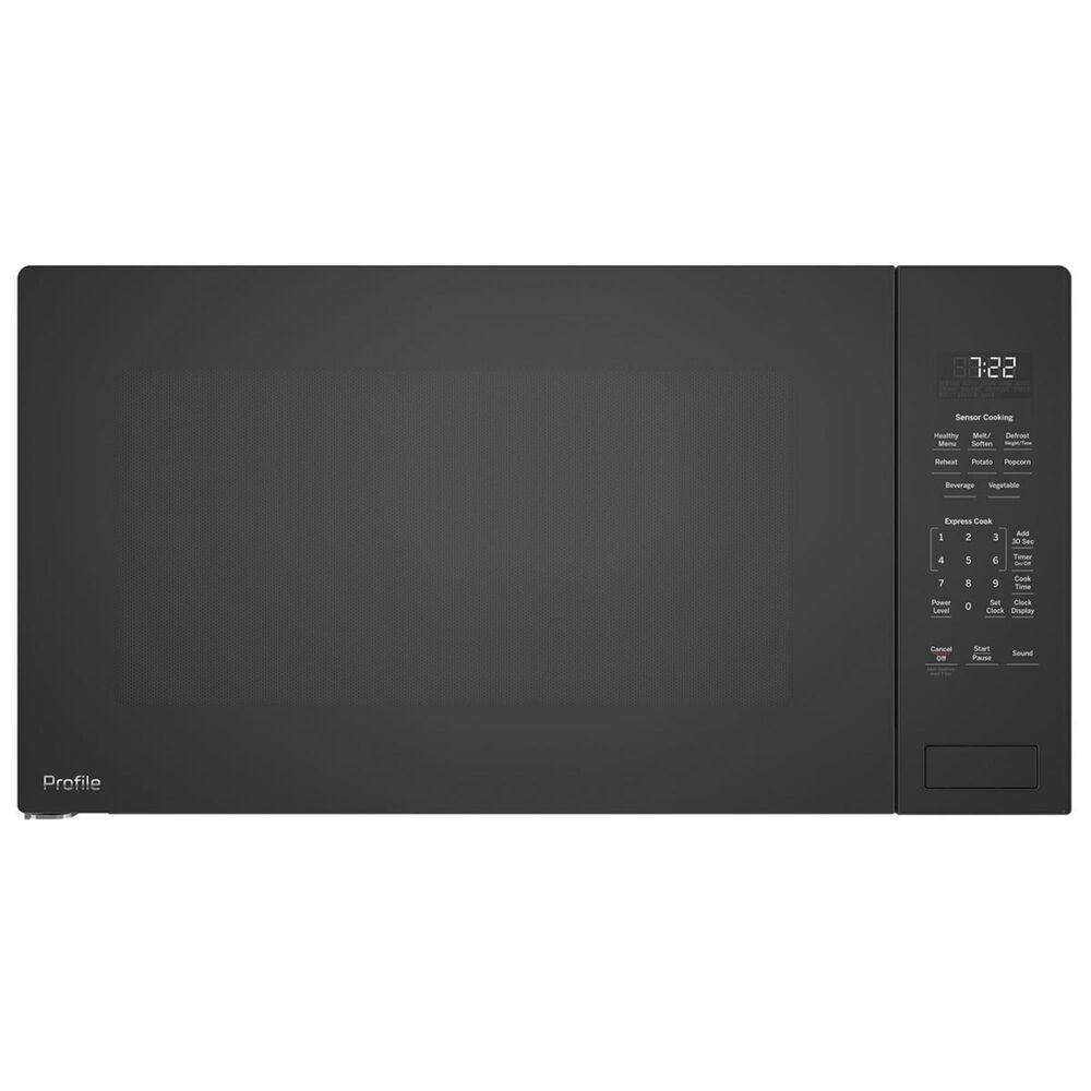 GE Profile 2.2 Cu. Ft. Built-In Sensor Microwave Oven in Black, , large