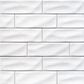 MS International Highland Park Whisper White 4" x 12" Ceramic Tile, , large