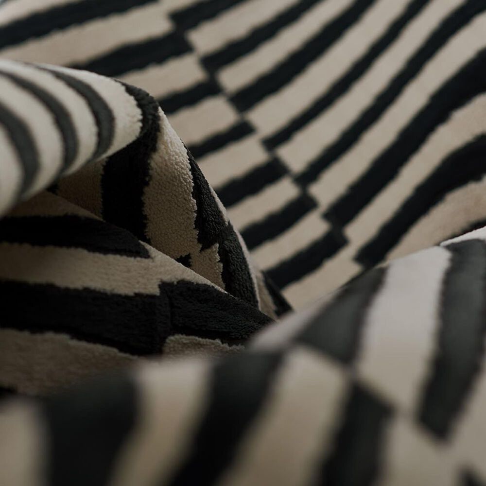 Momeni Xander Striped 2&#39; x 8&#39; Black Runner, , large