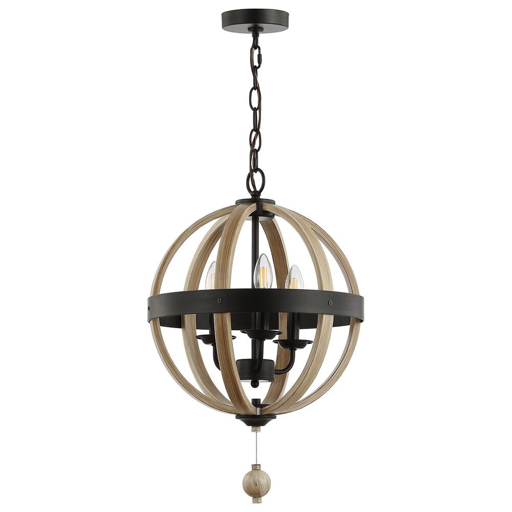 Safavieh Moshe Pendant in Black/Brown Wooden, , large