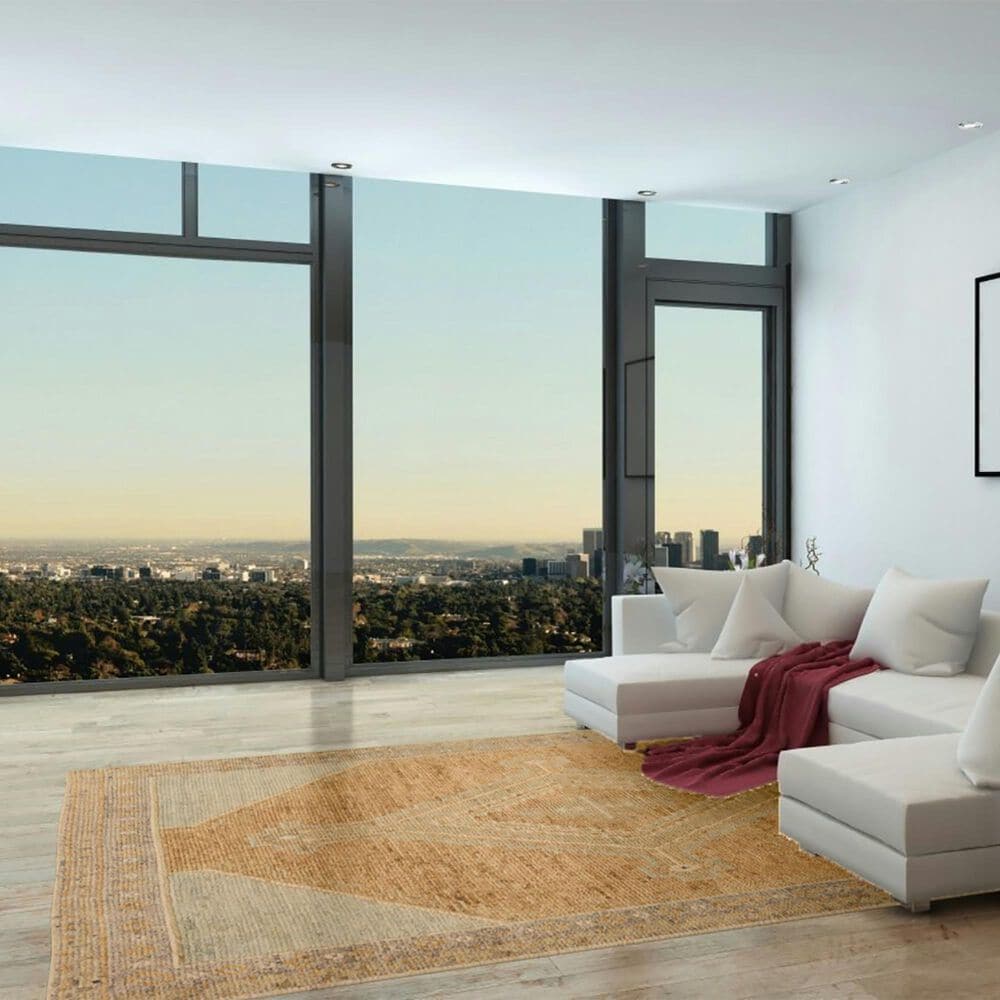 Jaipur Sarmak Eldar Brown and Amethyst 10' x 14' Area Rug, , large