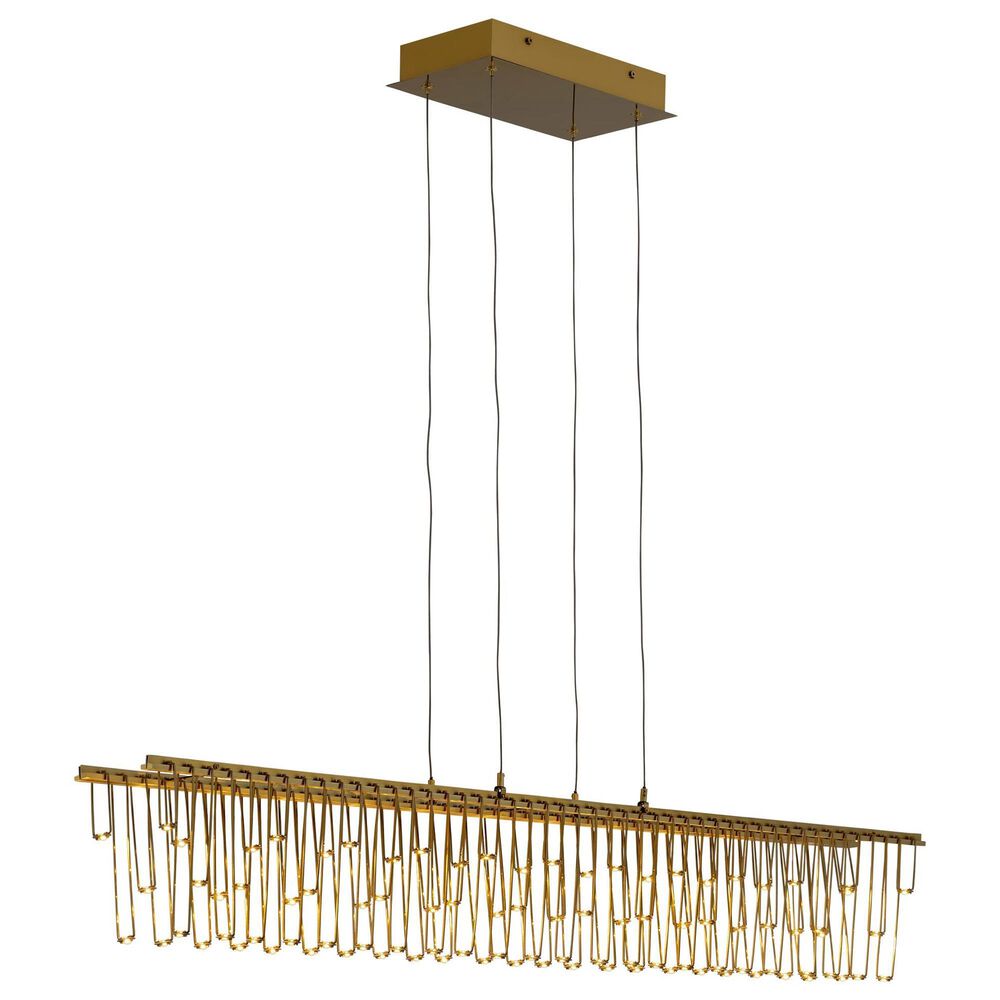 Golden Lighting Lucerna 48" 1-Light LED Linear Pendant in Gold, , large