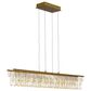 Golden Lighting Lucerna 48" 1-Light LED Linear Pendant in Gold, , large
