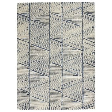 Nourison Colorado 3"9" x 5"9" White and Blue Area Rug, , large