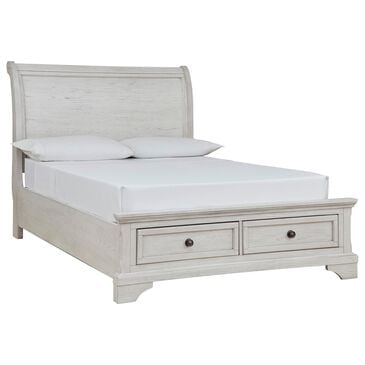 Ashley Robbinsdale Full Storage Sleigh Bed in Antique White, , large