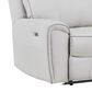 Ashley Social Pointe 5-Piece Power Symmetrical Reclining Sectional with Armless Recliner in Pearl and Ash, , large
