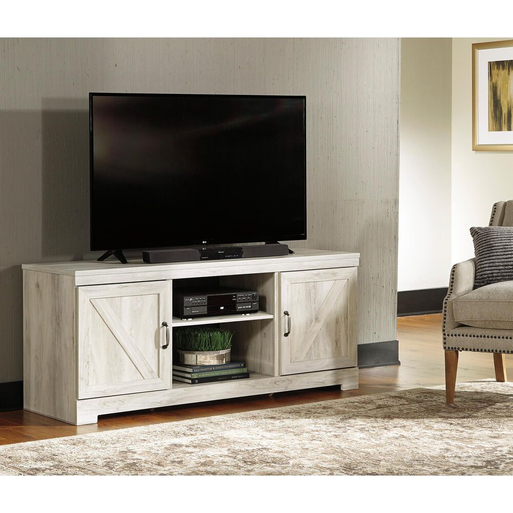 Ashley Bellaby 64&quot; Large TV Stand in Whitewash, , large