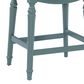 Linon Home Decor Hayes Counter Stool in Teal Blue, , large