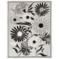 Nourison Aloha 5"3" x 7"5" Black and White Indoor/Outdoor Area Rug, , large