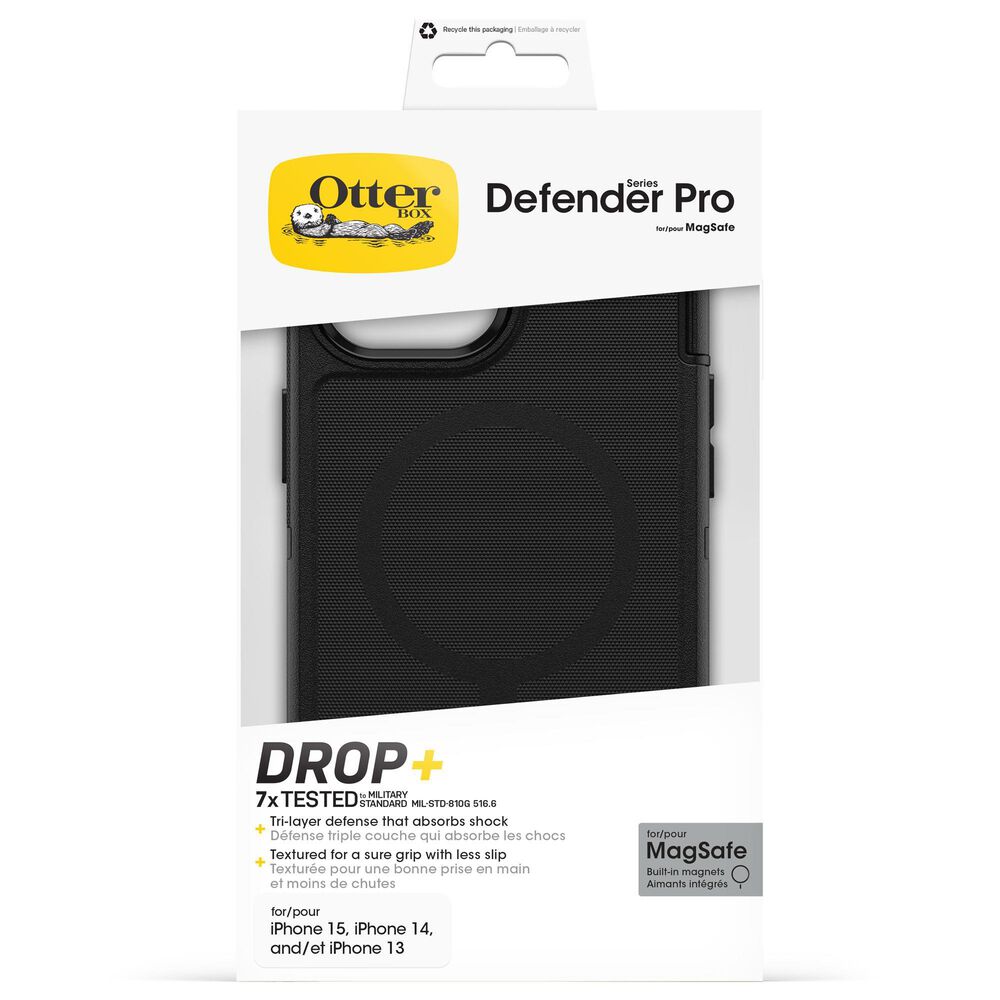 OtterBox Defender Pro MagSafe Case for Apple iPhone 16e/15/14/13 in Black, , large