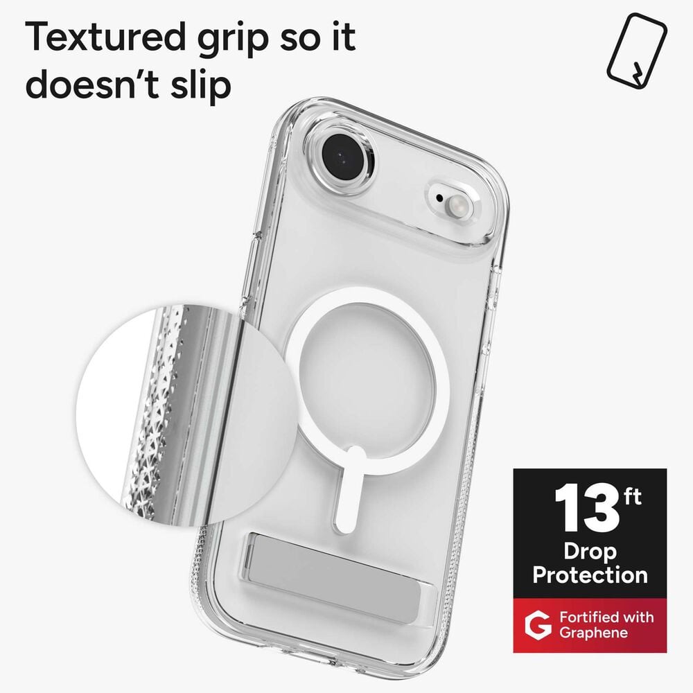 Zagg Crystal Palace Snap Case with Kickstand for Apple iPhone Air in Clear, , large