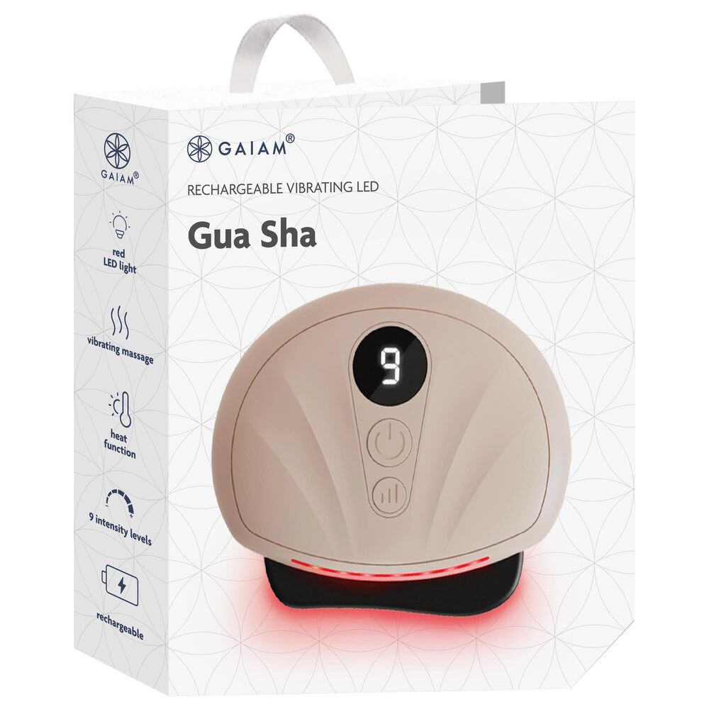 GAIAM Vibrate Heat Massage GuaSha in White, , large