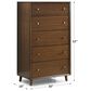 Flexsteel Ludwig 5-Drawer Chest in Walnut, , large