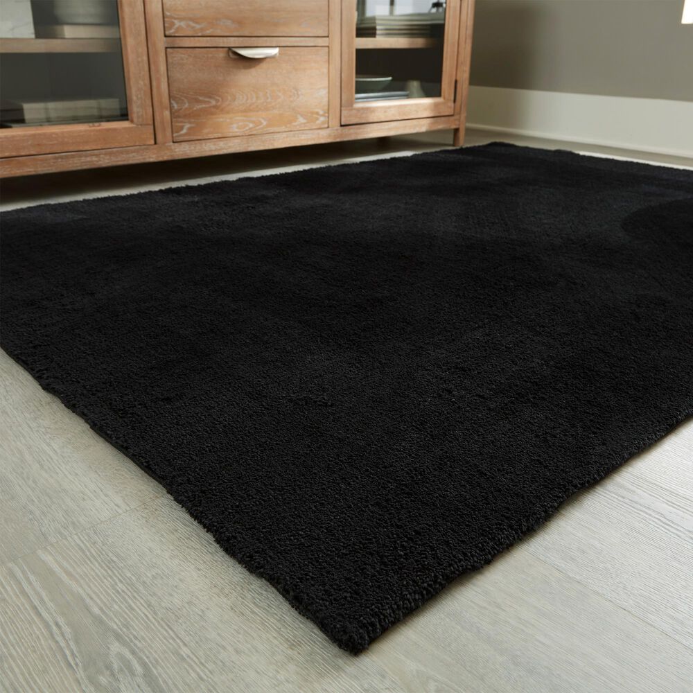Ashley Anaben 5&#39; x 7&#39; Black Area Rug, , large