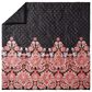 Peking Handicraft Rhapsody 3-Piece King Comforter Set in Black and Pink, , large
