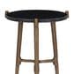 Classic Home Halley Accent Table in Black and Antique Gold, , large