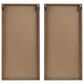 Hearth and Haven 32" x 16" Wood Panel Wall Decor in Dark Brown and White (Set of 2), , large
