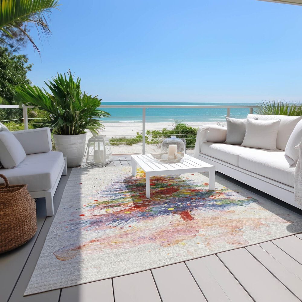 Dalyn Rug Company Wonderland WN17 5&#39; x 7&#39;6&quot; Ivory Indoor/Outdoor Area Rug, , large