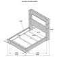 Coaster Tisdall Queen Upholstered Fireplace Bed in Grey, , large