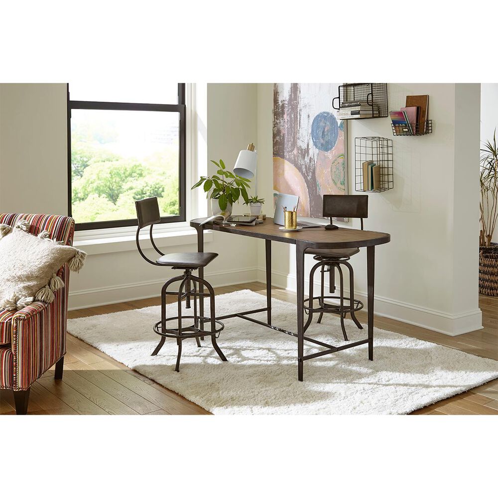 American Drew Olmsted Oversized Sofa Table in Rustic Oak, , large