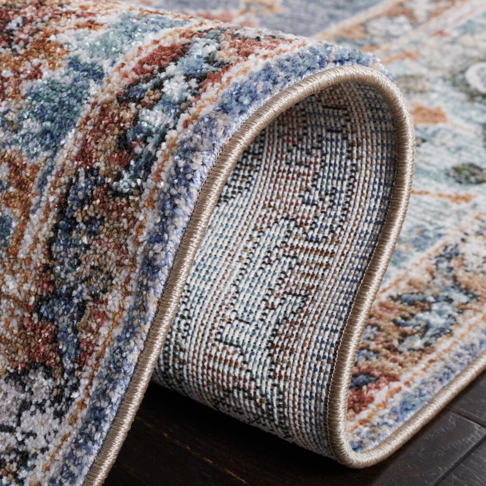 Safavieh Jasmine 2&#39;2&quot; x 9&#39; Blue and Gold Runner, , large