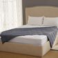 Trade Linker 48" x 72" 12 Lb. Weighted Blanket with Glass Beads in Charcoal Grey, , large