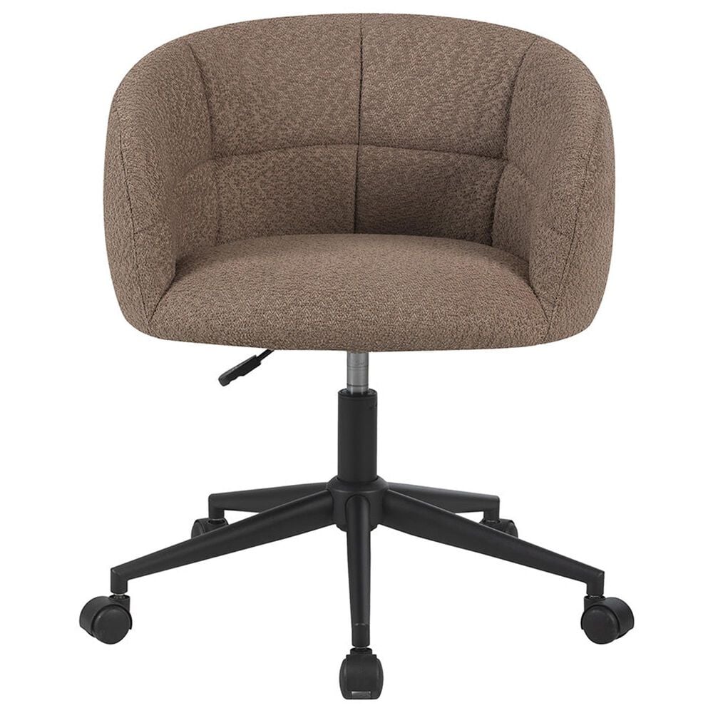 Impressions Vanity Kaylee Swivel Vanity Chair with Sand Cushion in Black, , large