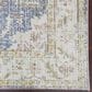 Amer Rugs Century 2" x 3" Indigo Blue and Ivory Area Rug, , large