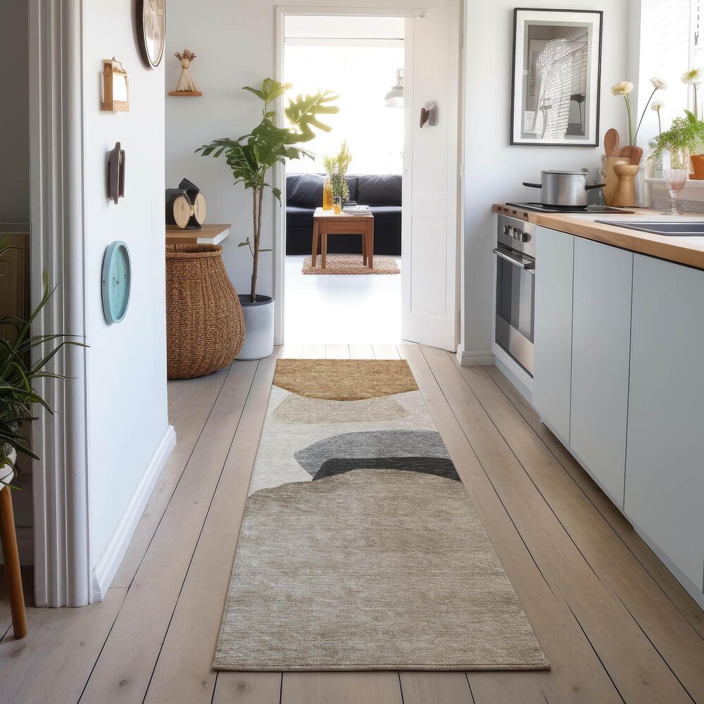 Dalyn Rug Company Odyssey OY17 Taupe 2'3" x 7'6" Runner, , large