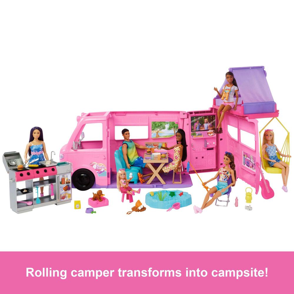 Barbie Dream Camper Playset in Pink, , large