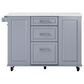 HOMLUX 51" Kitchen Island with Tilt Trash Can Cabinet in Grey, , large