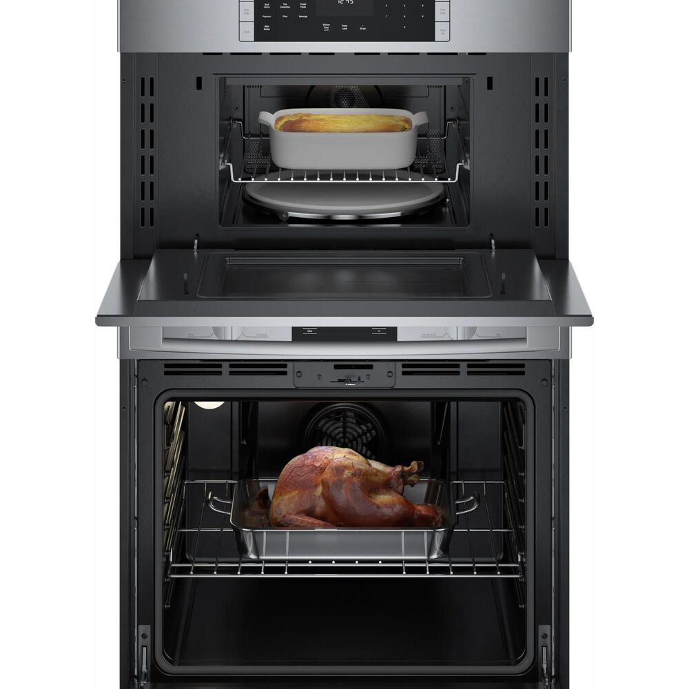 Bosch 500 Series 30&quot; Built-In Combination Electric Convection Wall Oven in Stainless Steel, , large