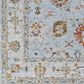 Surya Reina REN-2306 Light Gray, Cream, Denim, Rust, Mustard and Olive 5"3" Round Area Rug, , large