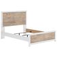Ashley Charbitt Queen Panel Bed in Brown and Matte White, , large