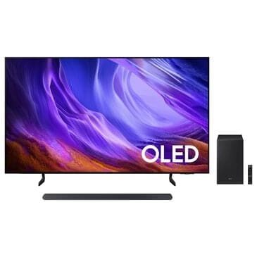Samsung 65" Class S85H Series OLED 4K UHD - Smart Tizen TV with S-Series 3.1 Channel Soundbar System in Graphite Black and Titan Black, , large