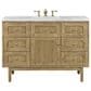 James Martin Vanities Laurent 48" Single Bathroom Vanity in Light Natural Oak with 3 cm Arctic Fall Solid Surface Top and Rectangular Sink, , large