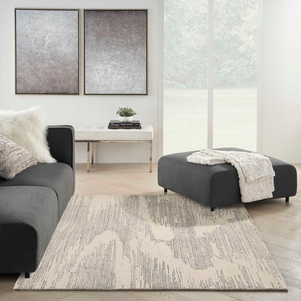 Nourison Ma30 Star 9&#39;9&quot; x 13&#39;9&quot; Ivory and Grey Area Rug, , large