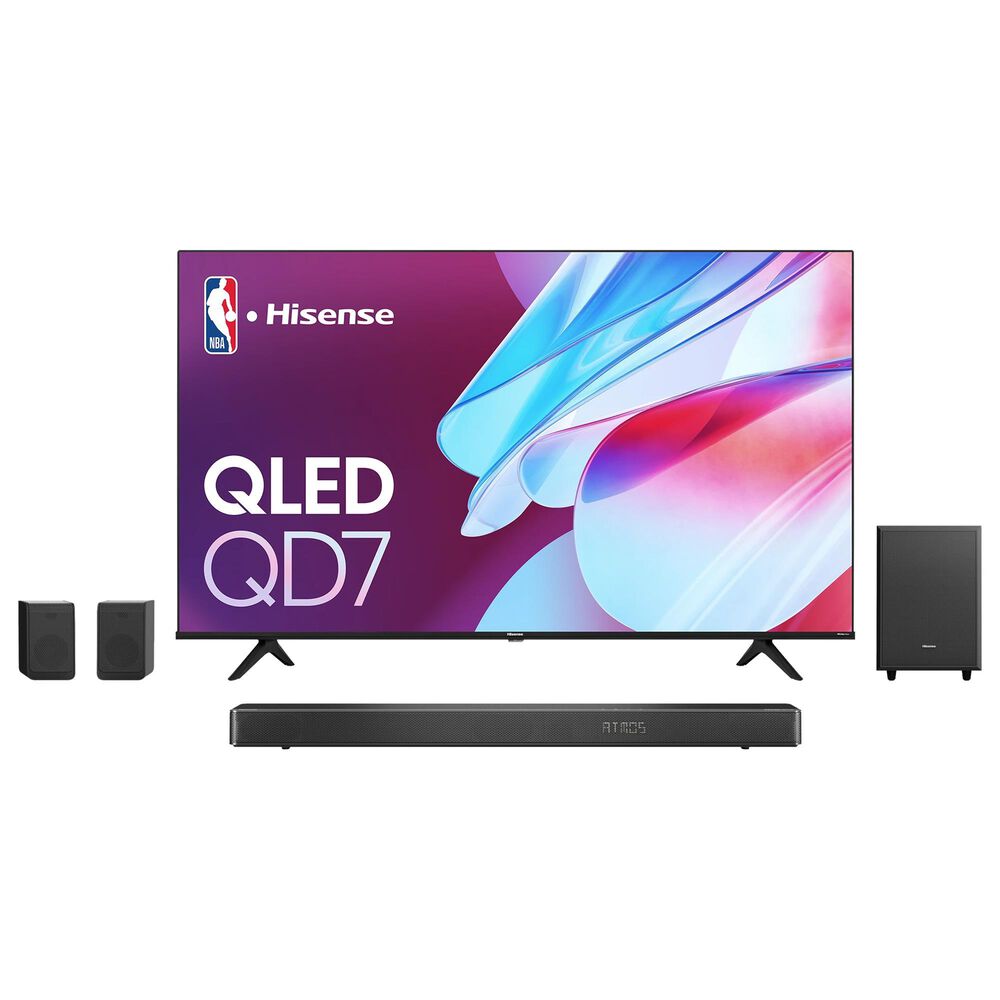 Hisense 85" 4K QLED TV W/ Soundbar, , large