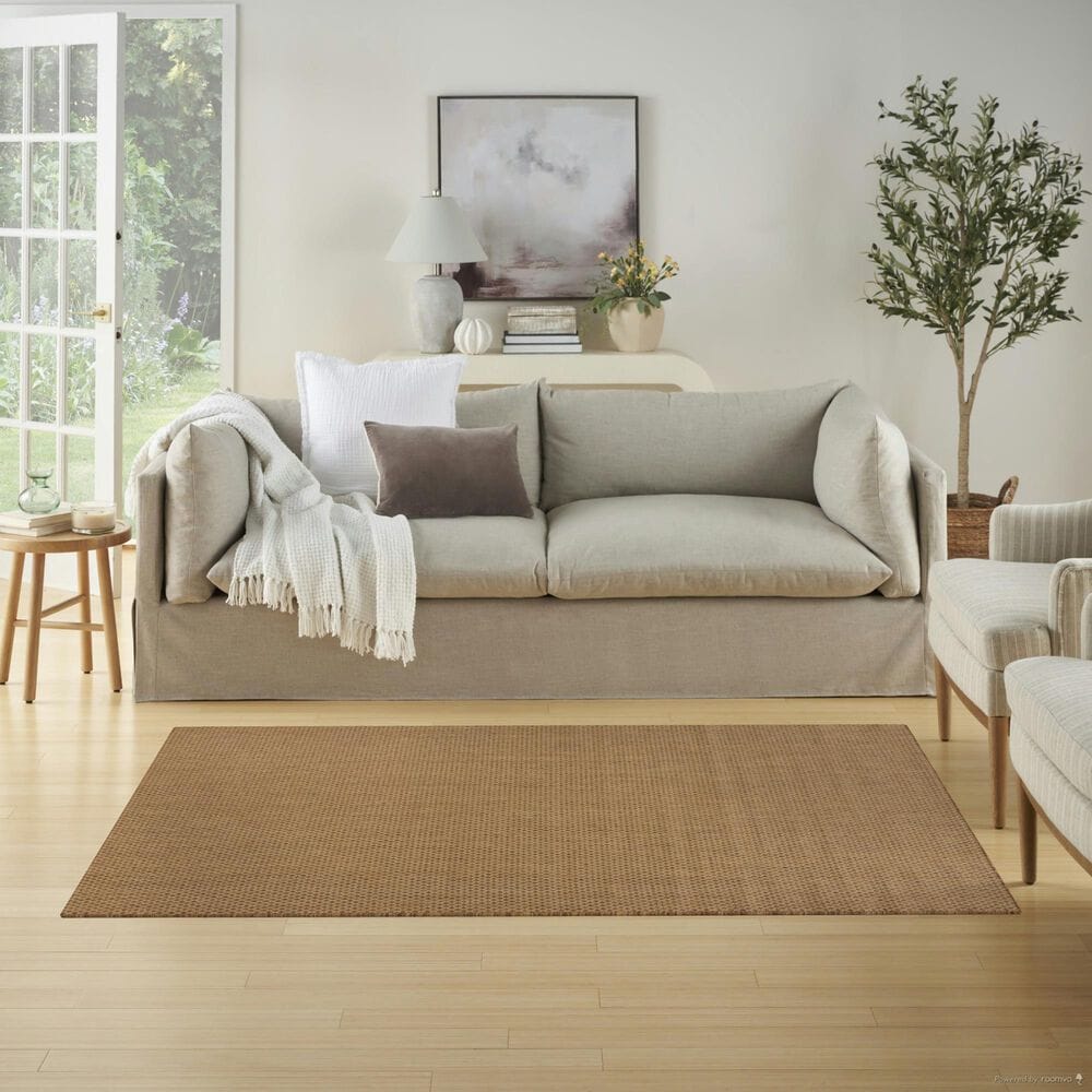 Nourison Courtyard Jute 4&#39; x 6&#39; Indoor/Outdoor Area Rug, , large