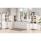HOMLUX 71" Tall Arched Kitchen Pantry Cabinet with Door Shelves, Farmhouse Kitchen Storage Cabinet with Open & Adjustable Shelves, Hidden Drawer & Glass Door, Cupboard for Kitchen, Dining Room, White, , large