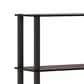 HOMLUX 5-Tier Display Rack in Dark Cherry and Black, , large