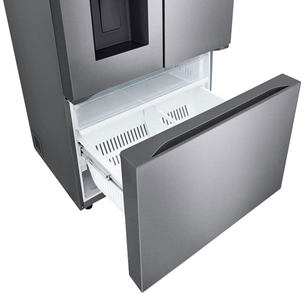 LG 25.5 Cu. Ft. 3-Door French Door Refrigerator with Ice and Water Dispenser in Noble Steel, , large