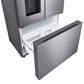 LG 25.5 Cu. Ft. 3-Door French Door Refrigerator with Ice and Water Dispenser in Noble Steel, , large